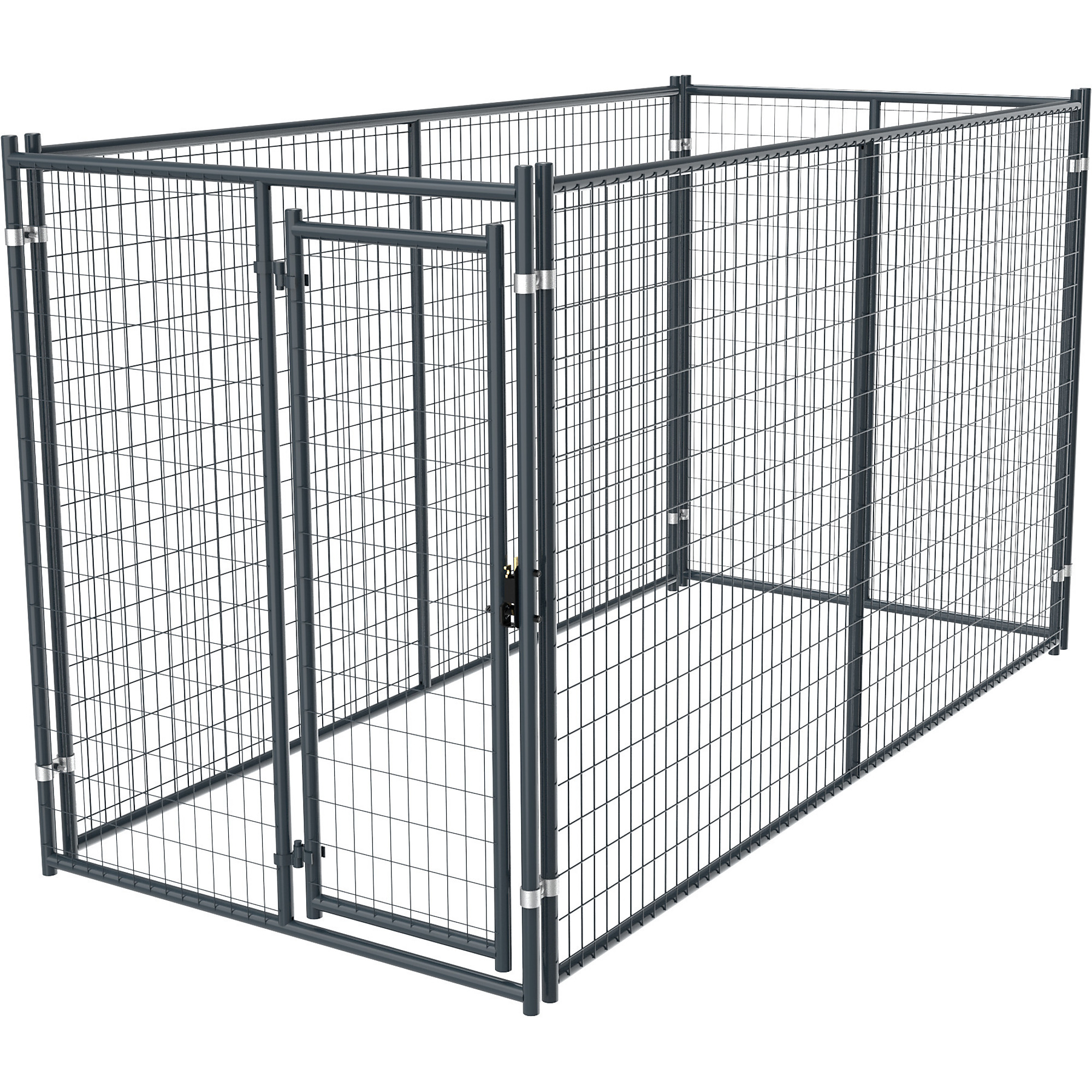 Tarter Blue Champion Steel Kennel — 72in. x 58in. x 120in., 19-Ga. Steel Frame, Lockable Two-Way Slam Latch, Model# DKMDB